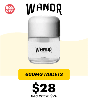 60% Off Wandr 600mg Tablets - Cannabis deal image