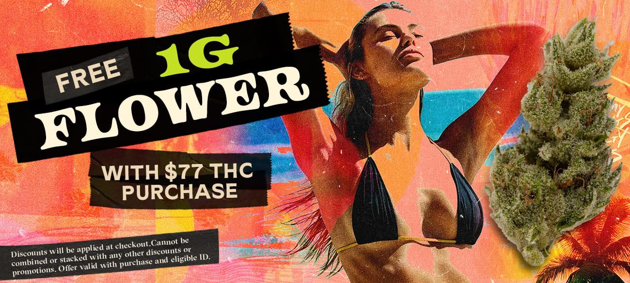 Free 1G Flower With $77 Purchase - Cannabis deal image