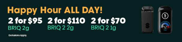 Happy Hour BRIQ Vape Deals All Day! - Cannabis deal image