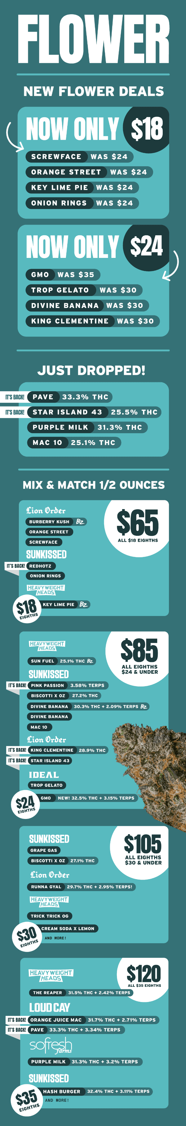 New Flower Deals & Mix and Match Ounces - Cannabis deal image
