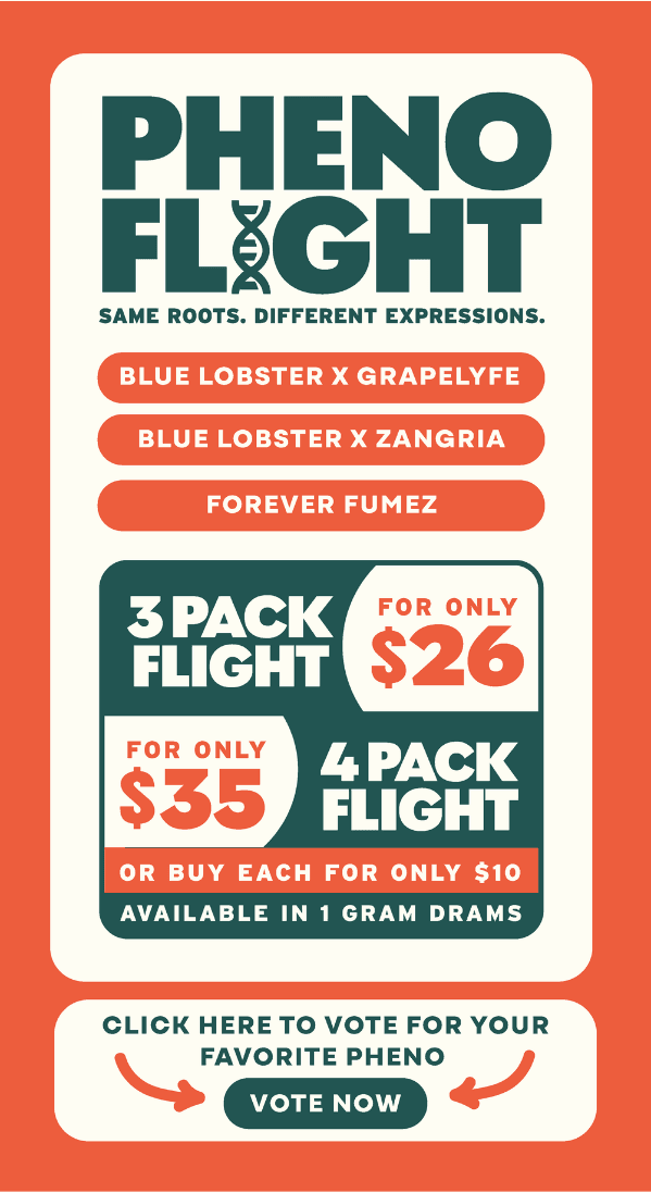 Pheno Flight Packs: $26, $35, $10 Each - Cannabis deal image