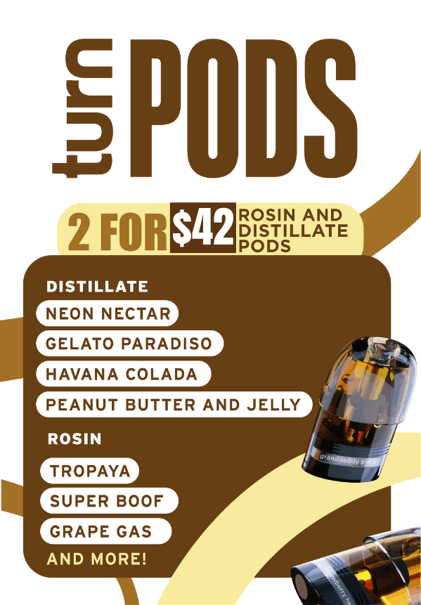 2 For $42 Rosin and Distillate Pods - Cannabis deal image