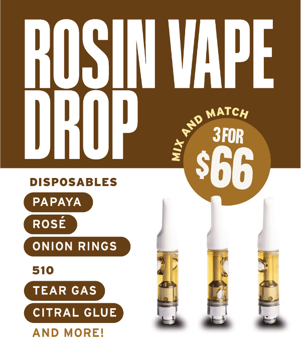Rosin Vape Drop: 3 for $66 - Cannabis deal image