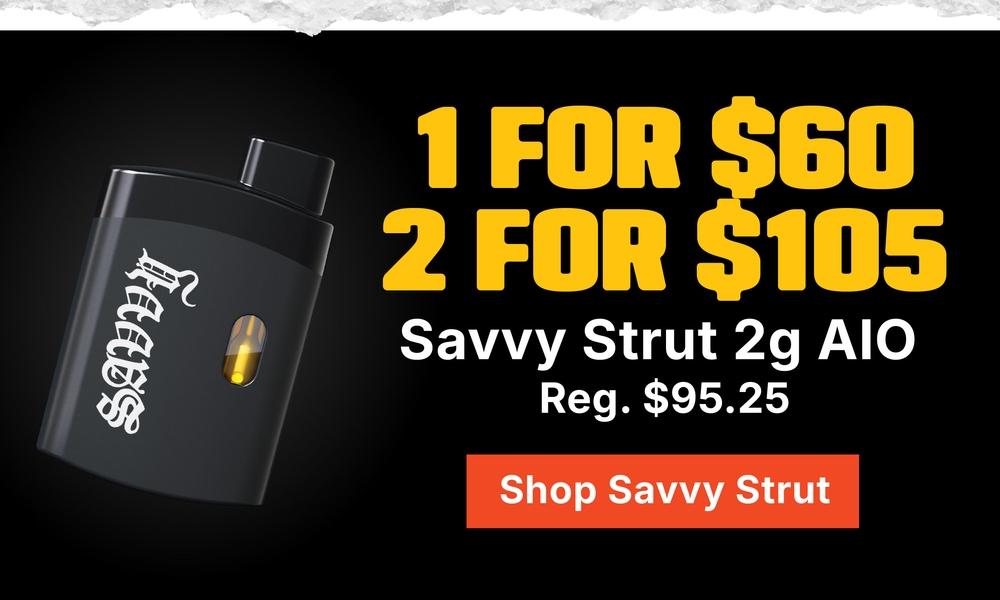 Savvy Strut 2g AIO Deals - Cannabis deal image