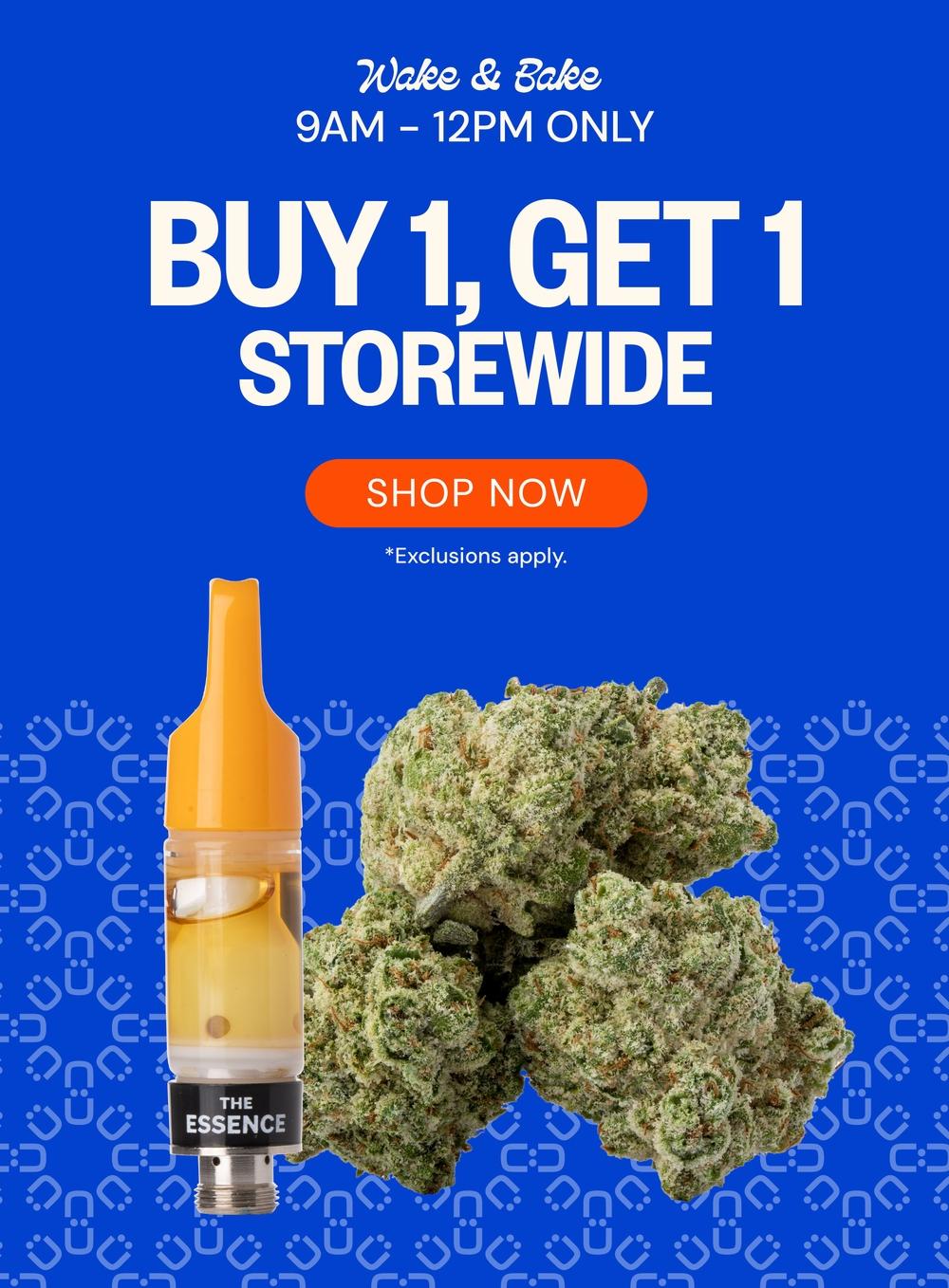 Wake & Bake BOGO Storewide! - Cannabis deal image