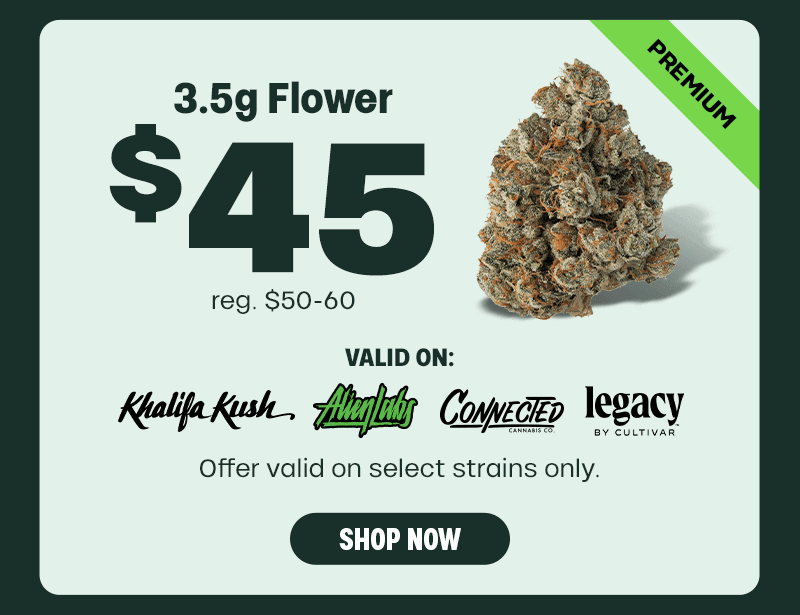 $45 Premium Eighths From Top Brands - Cannabis deal image