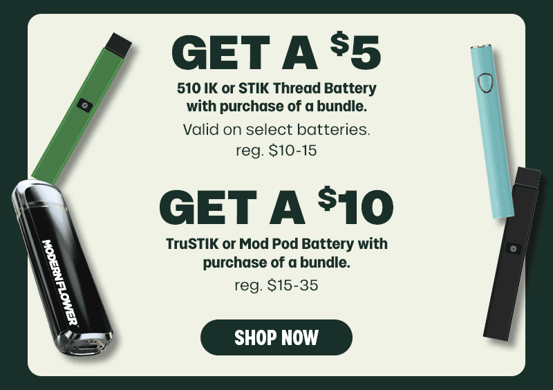 Battery Deals With Bundle Purchase - Cannabis deal image