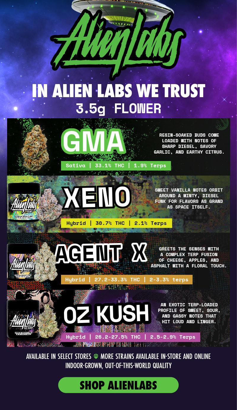 Featured Alien Labs 3.5g Flower Strains - Cannabis deal image