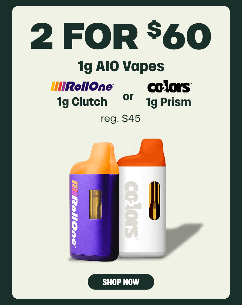 2 for $60 1g AIO Vapes - Cannabis deal image