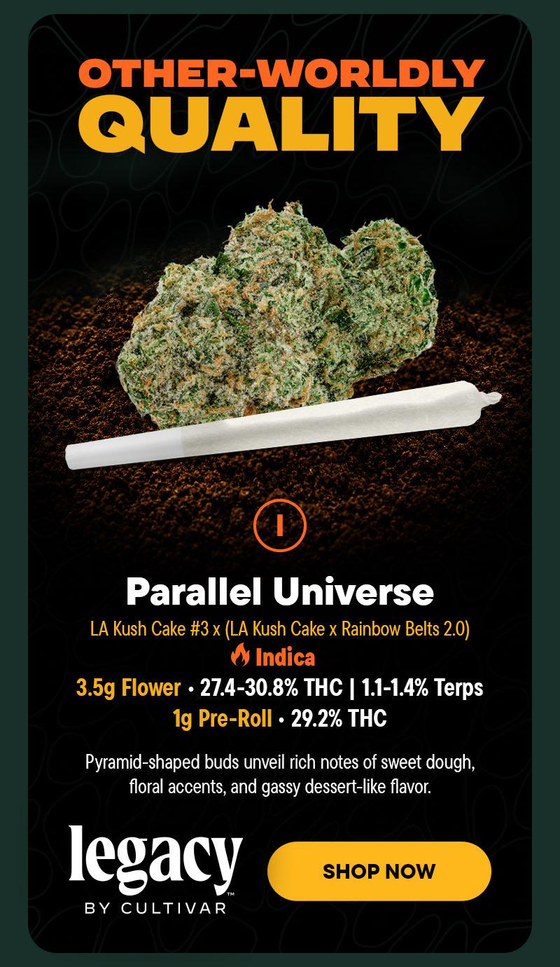 Featured: Parallel Universe Indica - Cannabis deal image