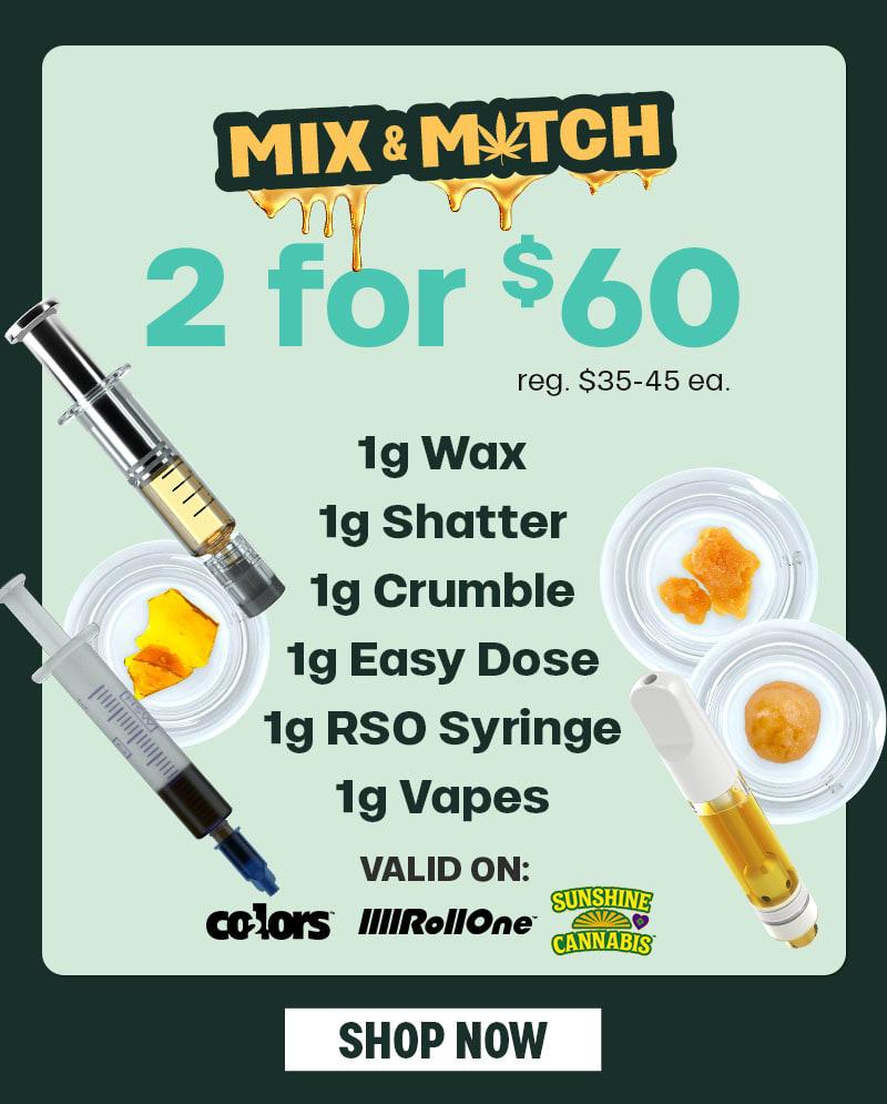 Mix & Match Concentrates and Vapes - Cannabis deal image