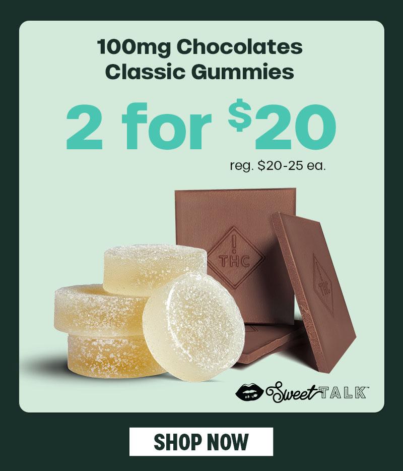 Buy 2 for $20 on 100mg Edibles - Cannabis deal image