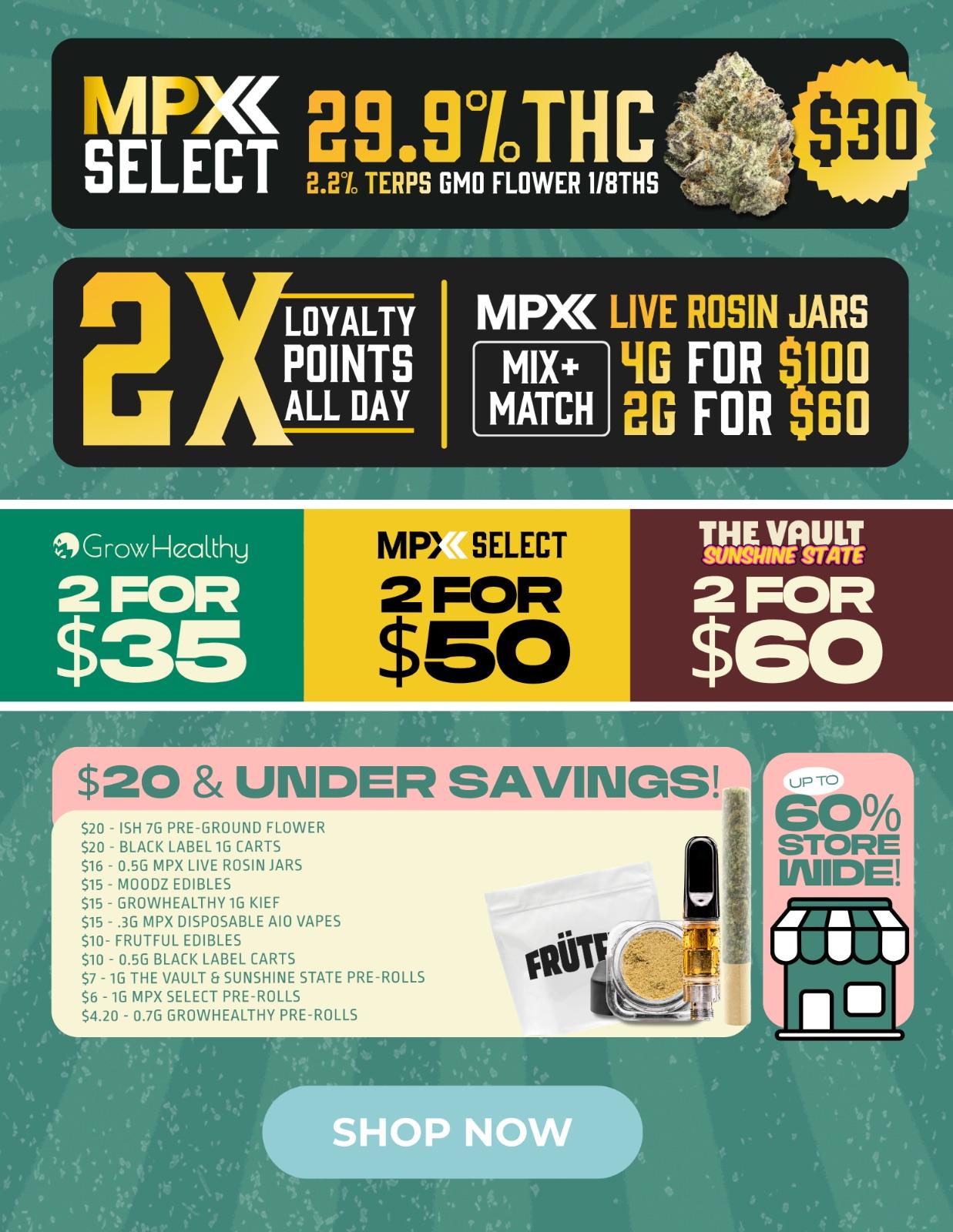Flower, Vapes, Concentrates & More Deals - Cannabis deal image