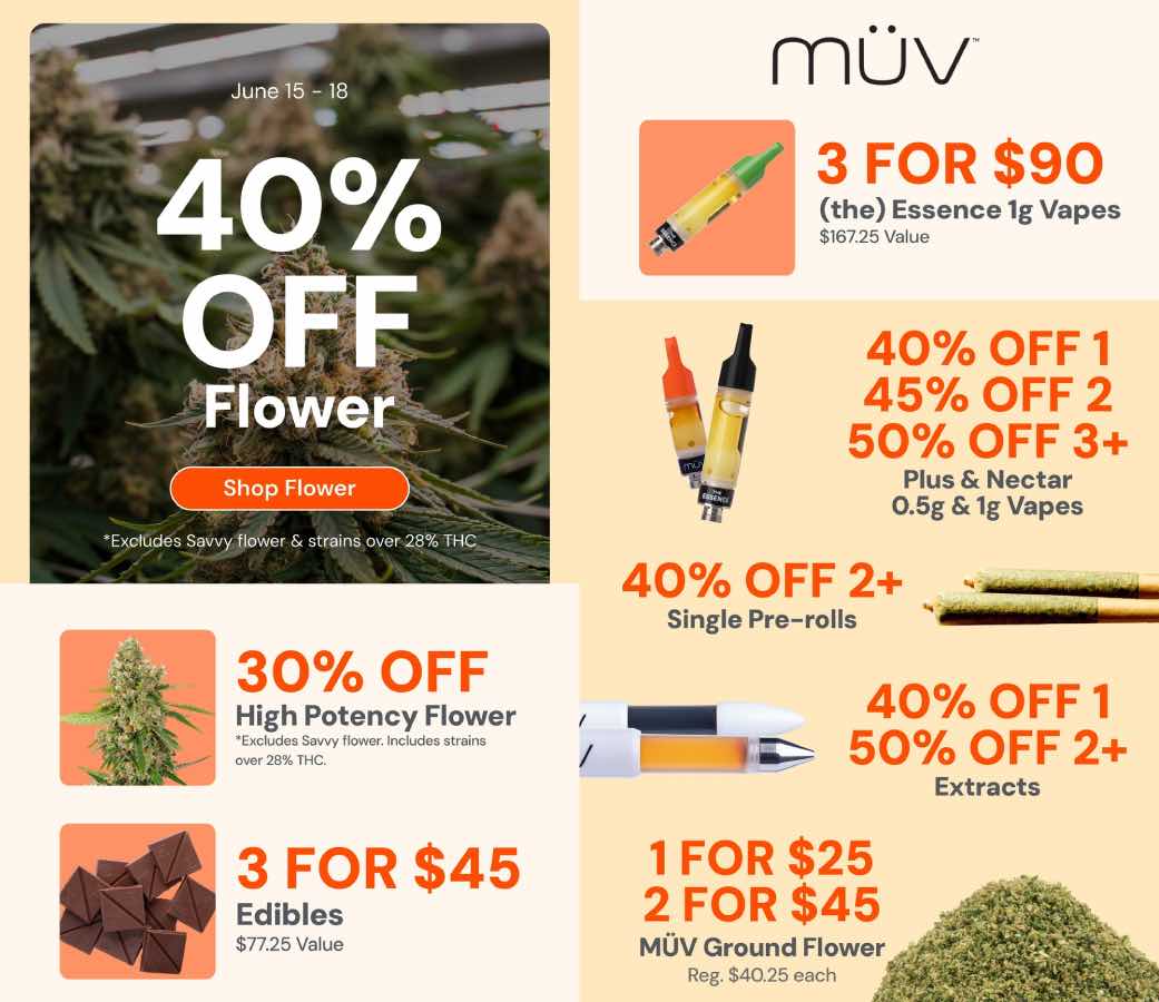 40% Off Flower & BOGO Vapes - Cannabis deal image