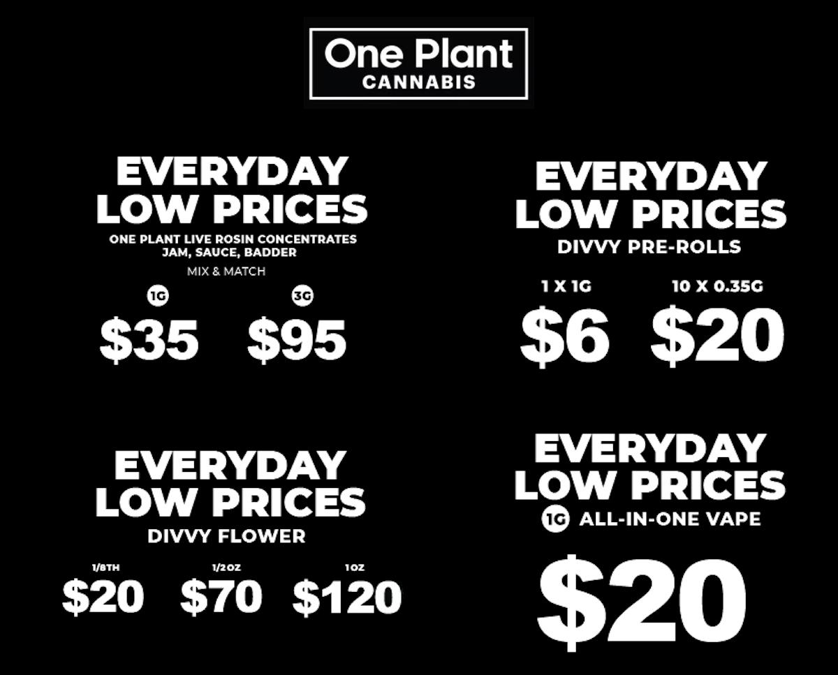 Everyday Low Prices on Flower, Vapes, and Concentrates - Cannabis deal image