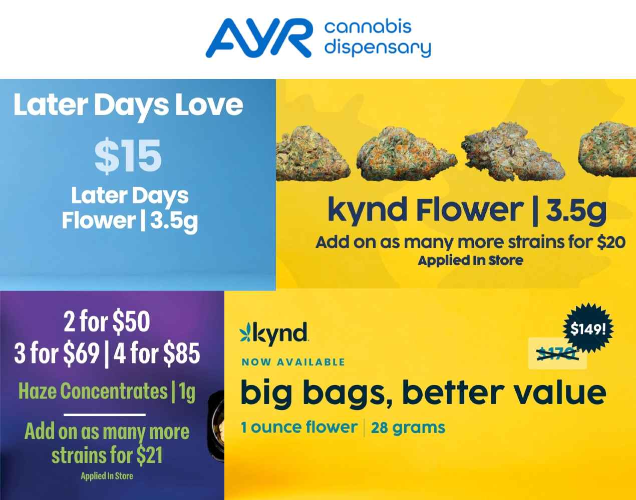 Flower & Concentrate Deals Available - Cannabis deal image