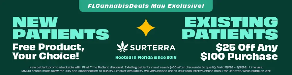 New Patients Free Product, Existing Patients $25 Off - Cannabis deal image