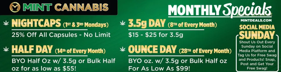 Monthly Specials & Daily Deals - Cannabis deal image