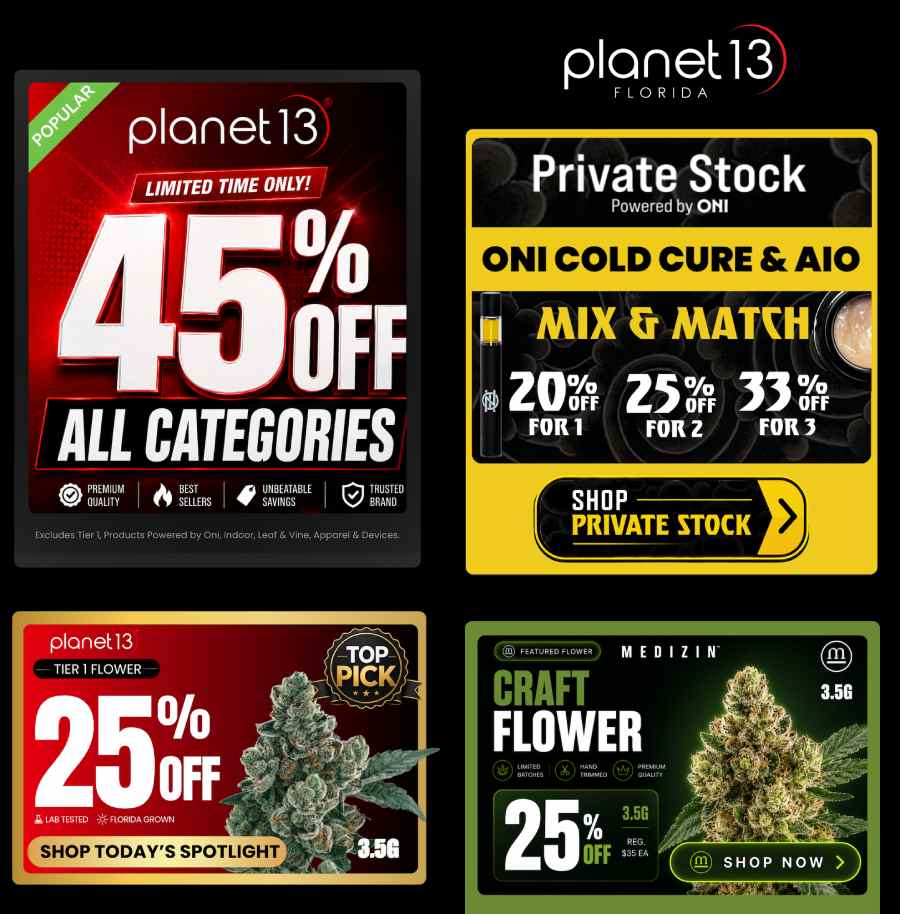 45% Off All Categories & Mix & Match - Cannabis deal image