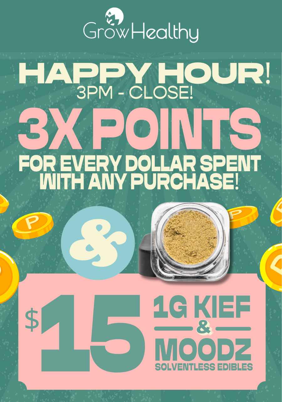 Happy Hour 3X Points & Kief Deal - Cannabis deal image