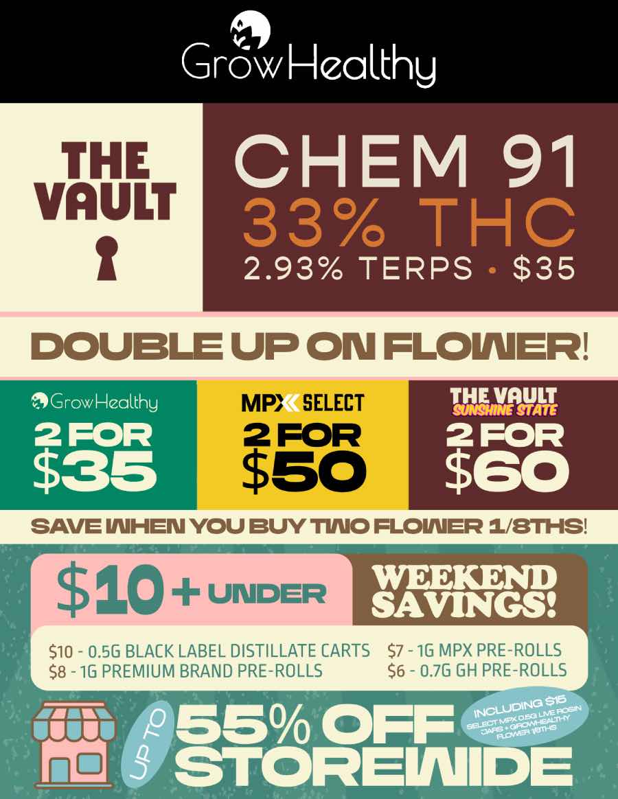 Double Up On Flower & Storewide Savings - Cannabis deal image