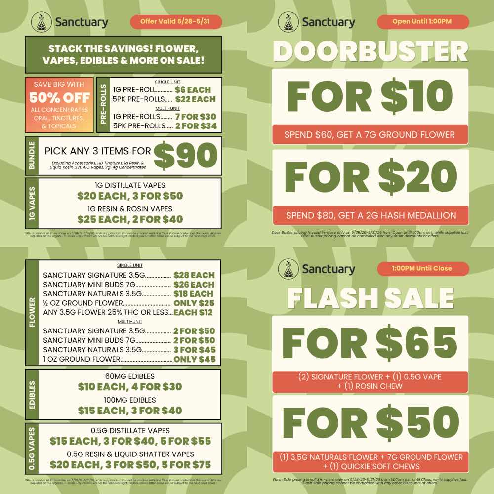 Stack the Savings: Flower, Vapes, Edibles & More! - Cannabis deal image