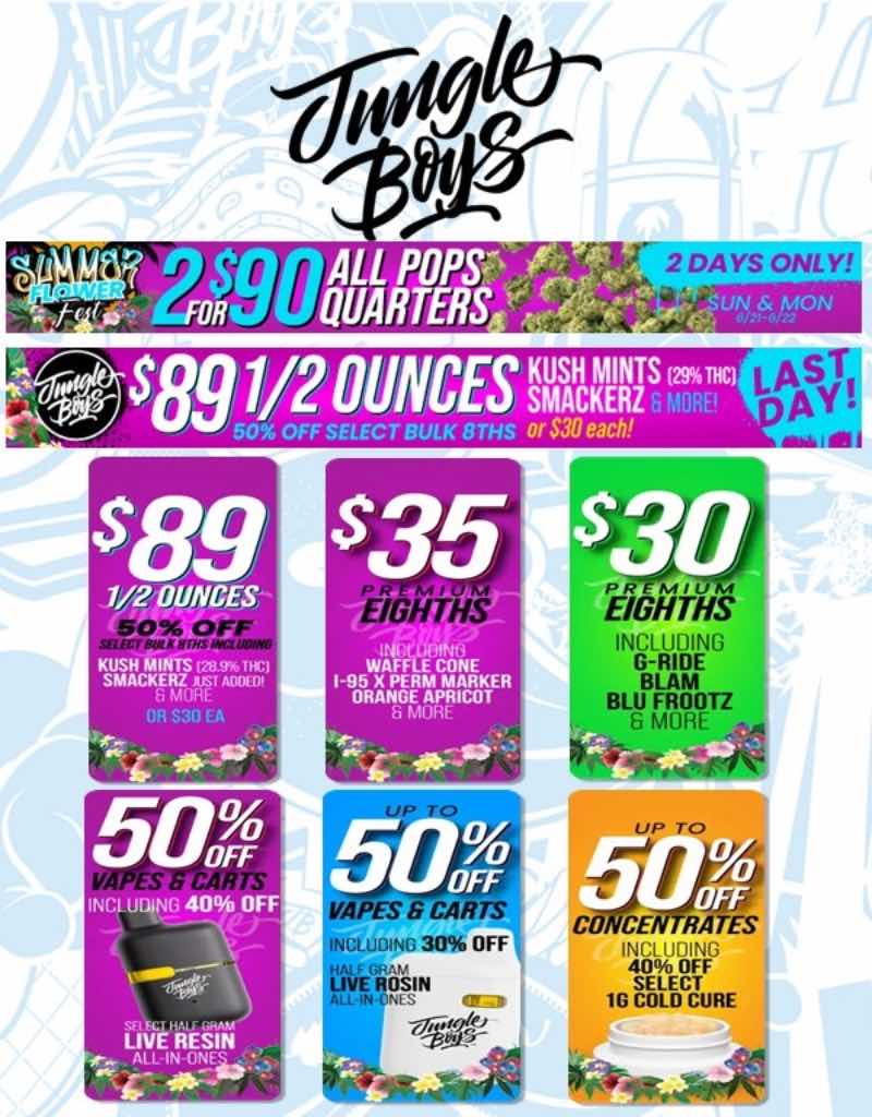 Summer Fest Deals: Quarters, Ounces, Vapes, & Concentrates - Cannabis deal image