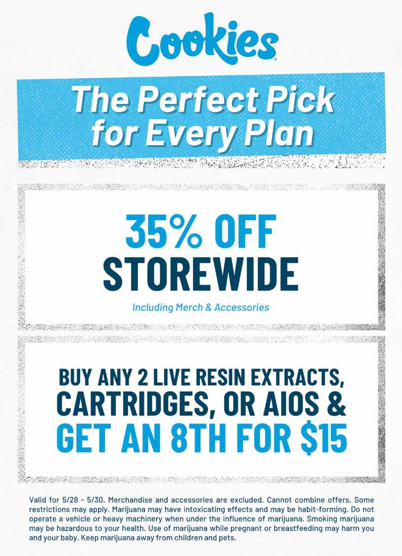 35% Off Storewide & Live Resin Deal - Cannabis deal image