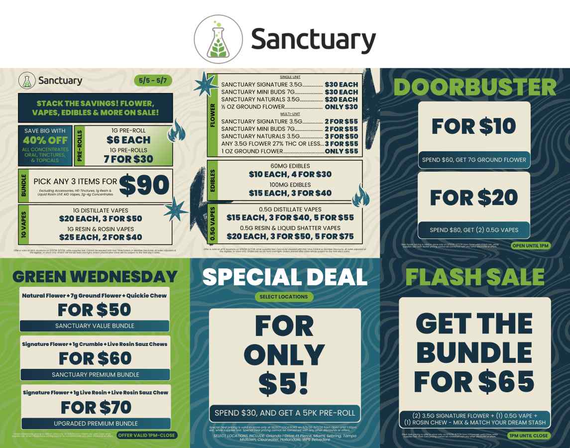 Deals Galore: Flower, Vapes, Edibles & More! - Cannabis deal image