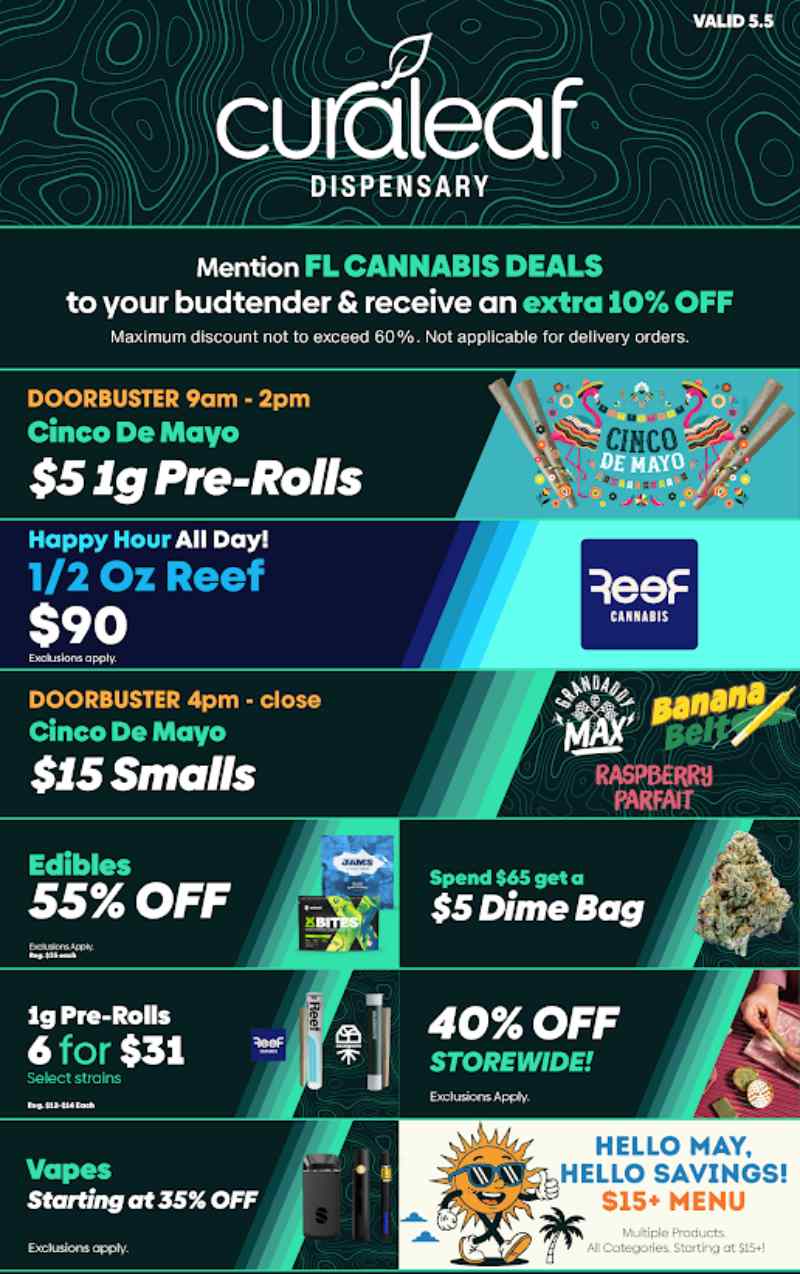 May Savings: Doorbusters, BOGO & Storewide Discounts! - Cannabis deal image