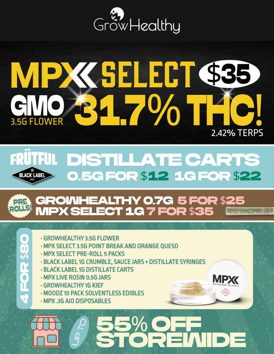 BIG Deals on Flower, Carts, Pre-Rolls & More! - Cannabis deal image