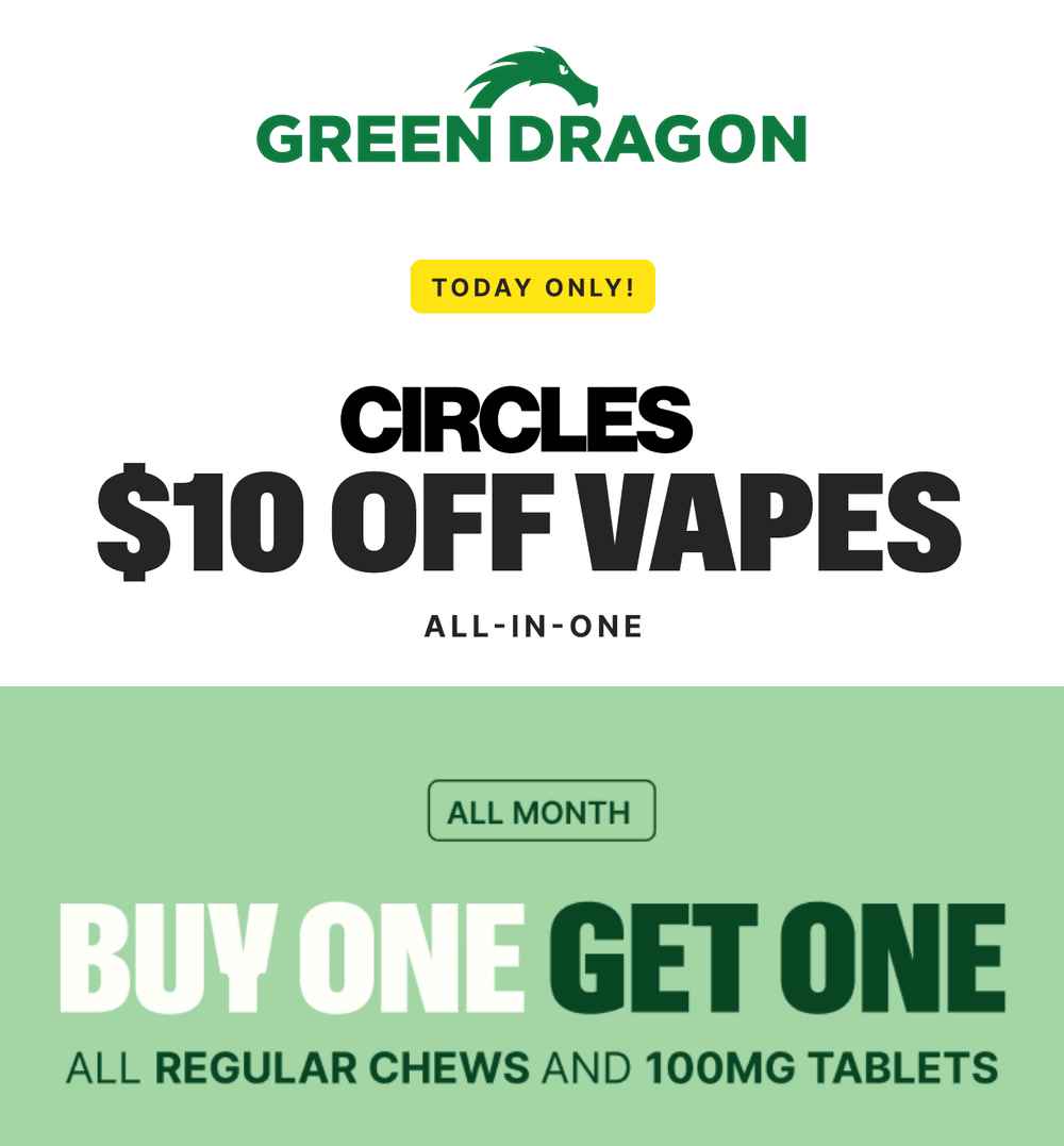 Today Only $10 Off Vapes & All Month BOGO - Cannabis deal image