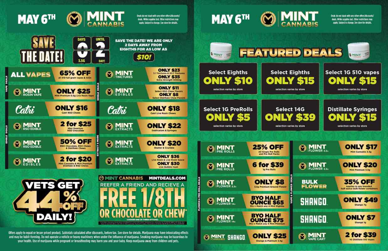 Save the Date! Deals Up to 65% Off & BOGO - Cannabis deal image