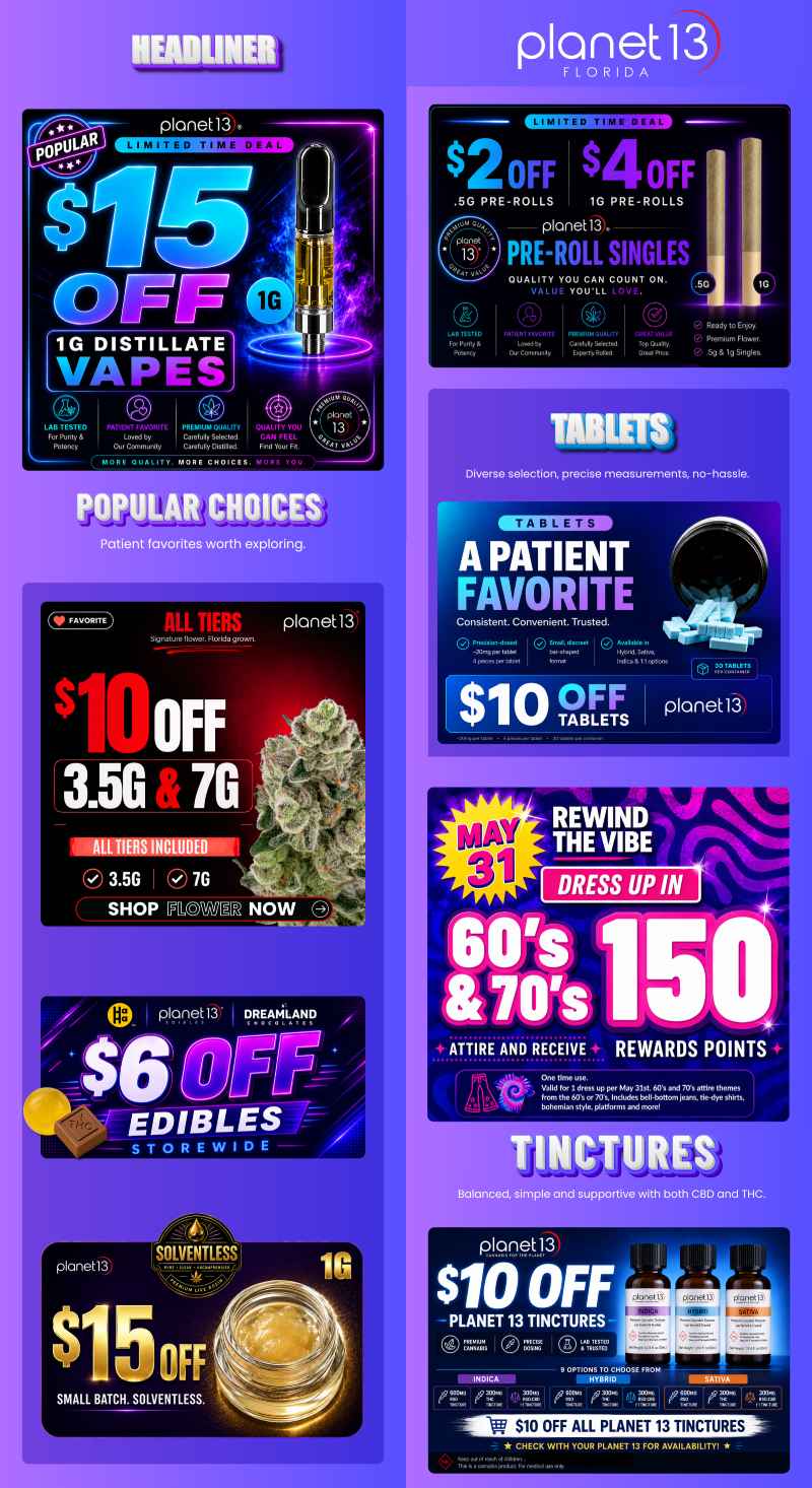 Deals on Vapes, Flower, Edibles, and More! - Cannabis deal image